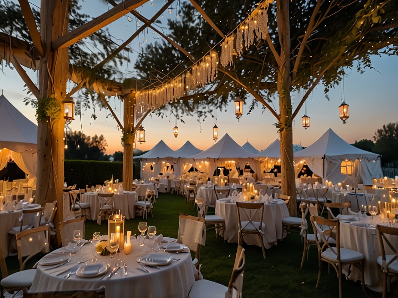 Garden Wedding Setup