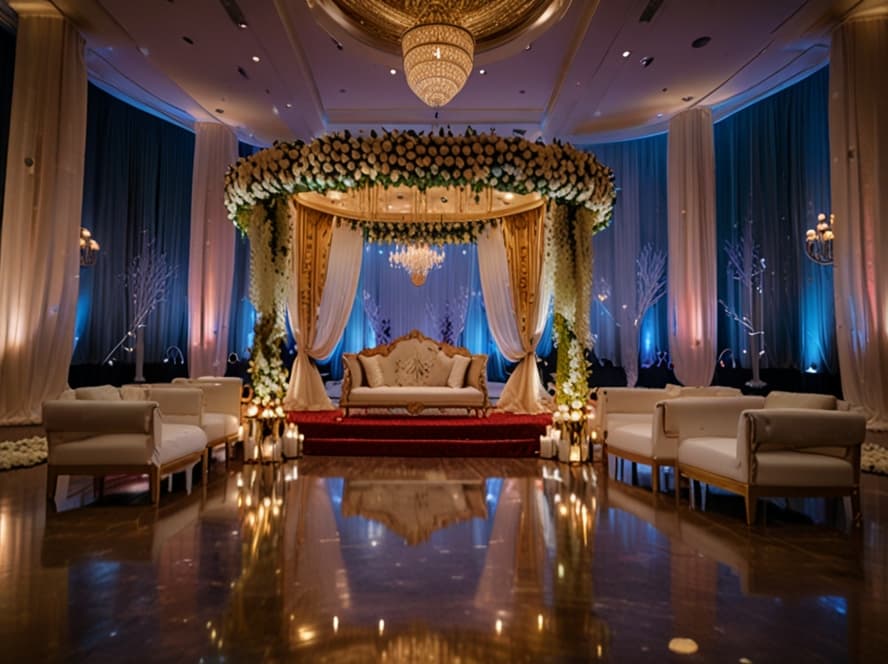 Contemporary Wedding Setup